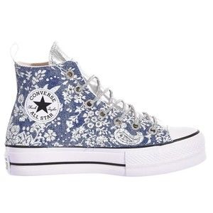 Converse Platform Sneakers In Silver Light Blue - NWT